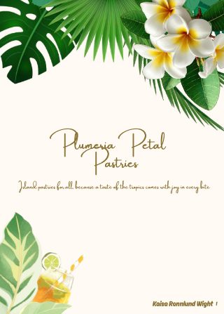 Plumeria Petal Pastries